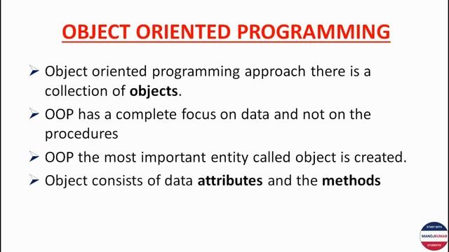 1 |CS8392 OBJECT ORIENTED PROGRAMMING|INTRODUCTION TO OBJECT ORIENTED PROGRAMMING|MANOJKUMAR DHEERA смотреть онлайн
