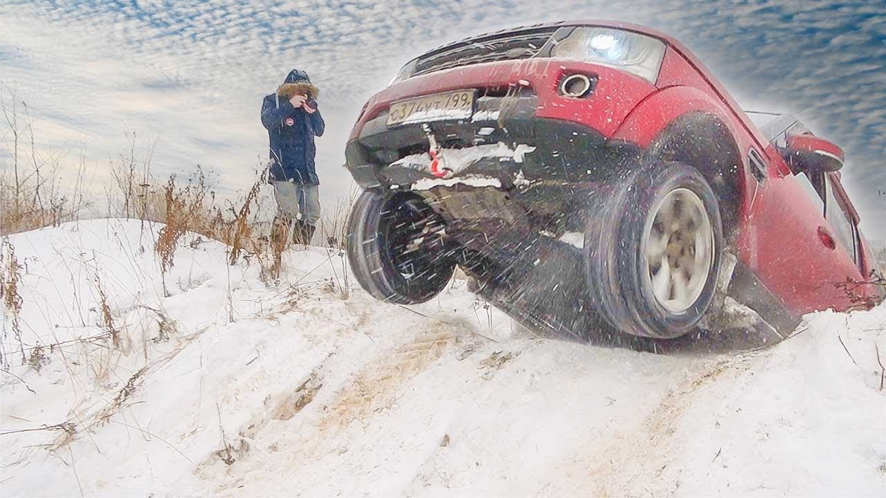 Как Стонет Range Rover Псих на Land Rover боролся до конца Зимнее бездорожье смотреть онлайн