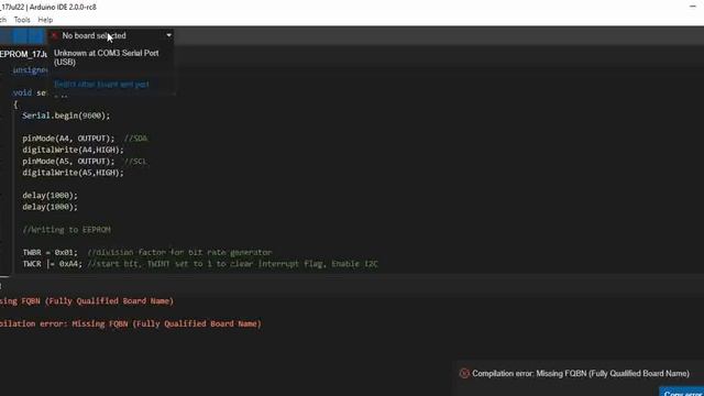 Compilation error Missing FQBN (Fully Qualified Board Name) | Arduino IDE 2.0.0 Error смотреть онлайн