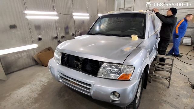 Mitsubishi Pajero покраска авто композитным покрытием Dempinox смотреть онлайн