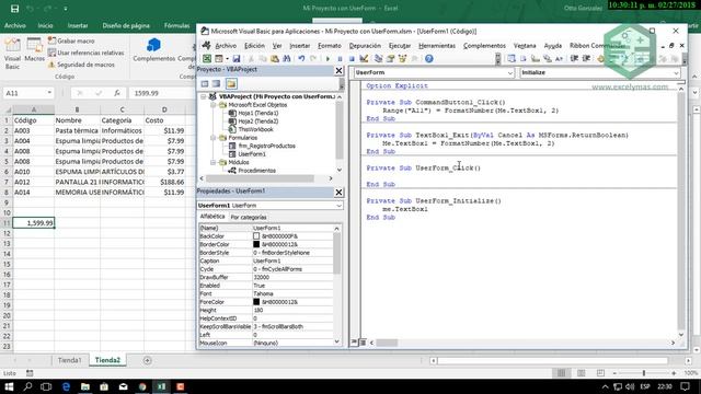 18. Guía Rápida VBA para Excel | Dando formato de moneda a un TextBox смотреть онлайн