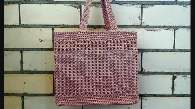 Сумка - авоська крючком.