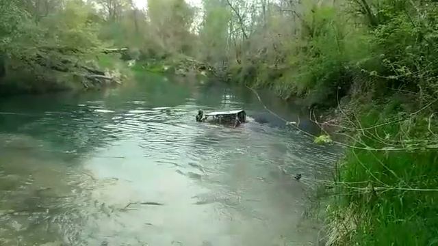 EXTREME Deep Water Crossing 4x4 Nissan Patrol 3.3