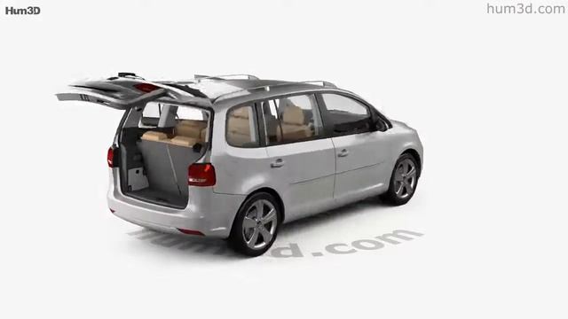 Volkswagen Touran with HQ interior 2010 3D model by Hum3D.com смотреть онлайн
