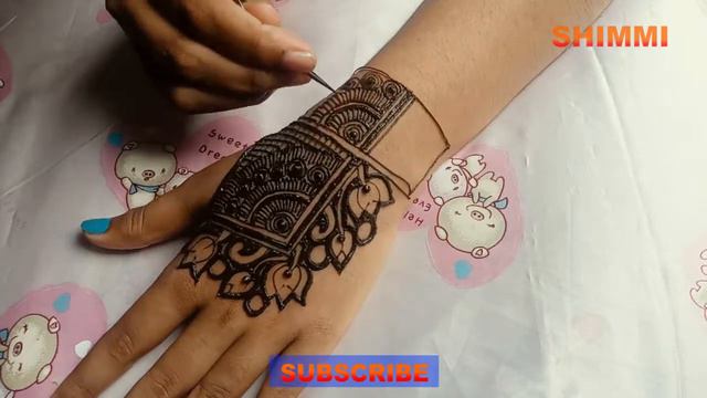 Very Easy and Simple Eid Special Mehndi Design with Lotus #9 - Shimmi's Henna World смотреть онлайн