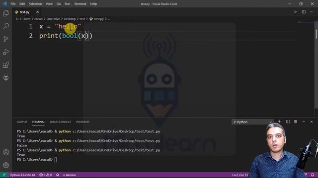 مقادیر بولی در پایتون - آموزش زبان برنامه نویسی پایتون - Boolean in Python смотреть онлайн