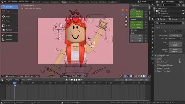 How to make a Roblox Animation in Blender 2.8 for Beginners ♡ || Pickles' Edits смотреть онлайн