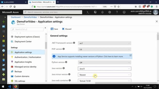 Deploying WAR files to an Azure web app using Kudu смотреть онлайн