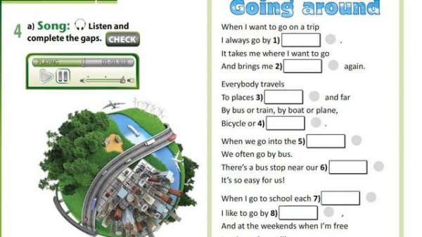 Excel 6 module 9 p110 Going Around Song text ver
