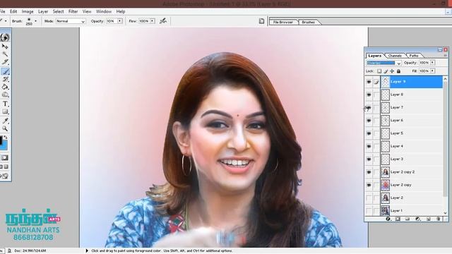 hansika digital arts tutorial venkat arts style photoshop 7.0 tutorial смотреть онлайн