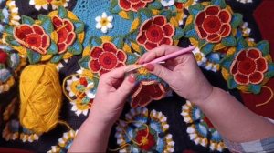 Вяжу #пледкрючком "Цветы Фриды" #fridasflowers