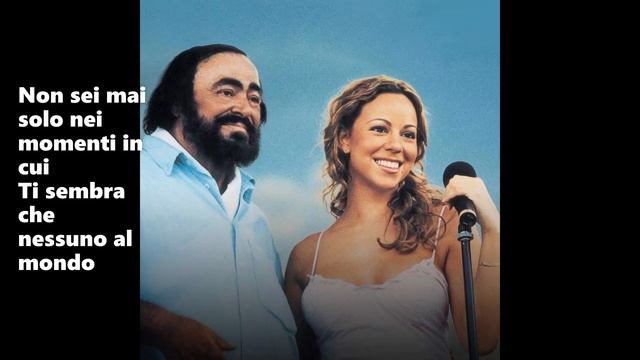 Luciano Pavarotti and Mariah Carey sing 'Hero'. смотреть онлайн