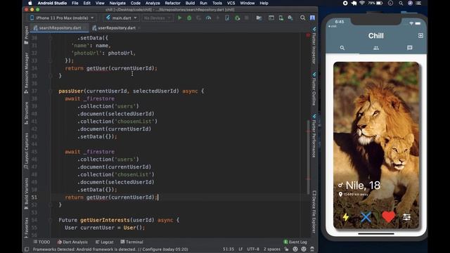 Build Flutter Tinder Clone with Firebase & BLoC #22/41 Search Repository смотреть онлайн