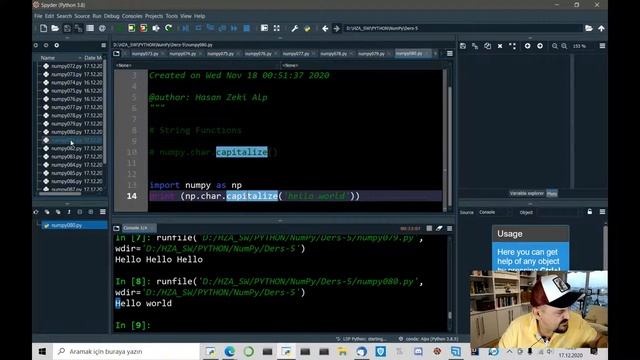 Python NumPy Modülü Ders - 5 Türkçe Anlatım смотреть онлайн