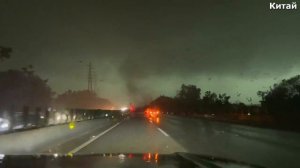 В-Китае-торнадо и град уничт0жает город Гуанчжоу