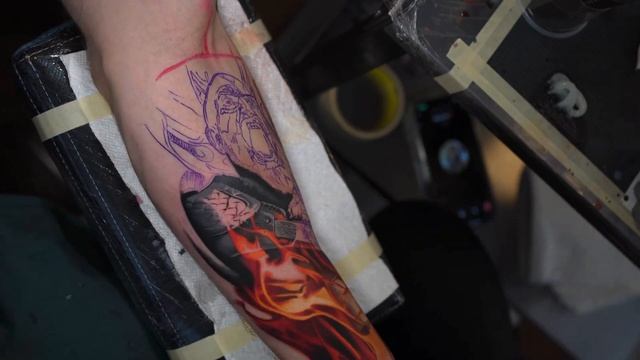 God of War - timelapse tattoo смотреть онлайн