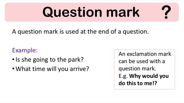QUESTION MARK | English grammar | How to use punctuation correctly смотреть онлайн