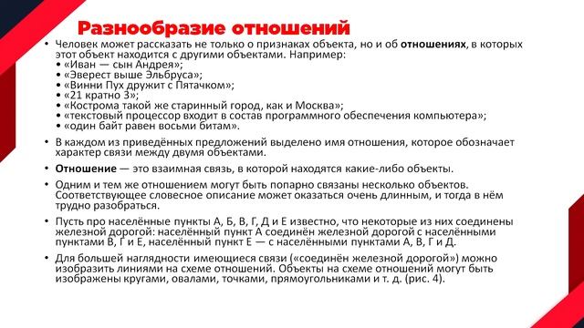 ИНФОРМАТИКА 6 КЛАСС - ВИДЕОУРОК: Отношения объектов и их множеств смотреть онлайн