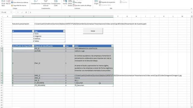 Crear presentaciones de PowerPoint desde Excel VBA - 04 Trasladar Tablas смотреть онлайн