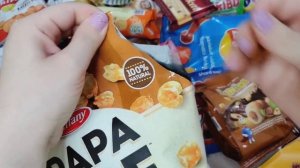New 101 Yummy Snack Opening Pringles potato chips candy Fritos M&M's Hershey’s  chocolate bar