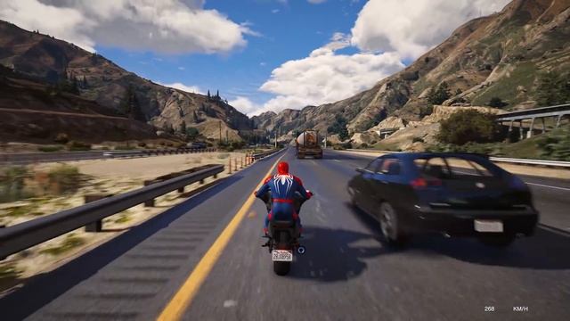 GTA 5 Spiderman Motorcycle Fails/Ragdolls (Euphoria Physics, Crashes, Funny Moments) смотреть онлайн