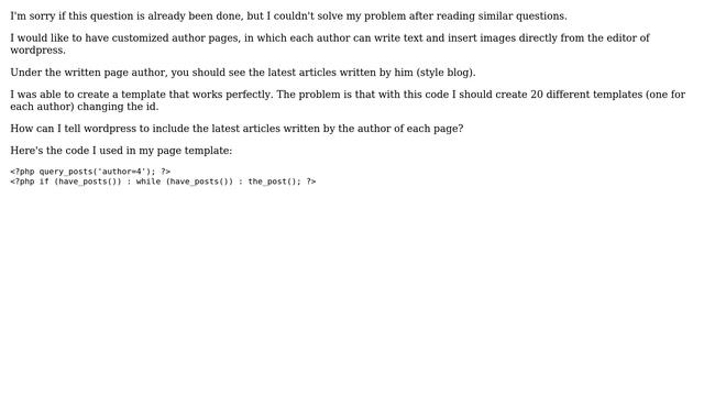 Wordpress: Post list based on the page author смотреть онлайн