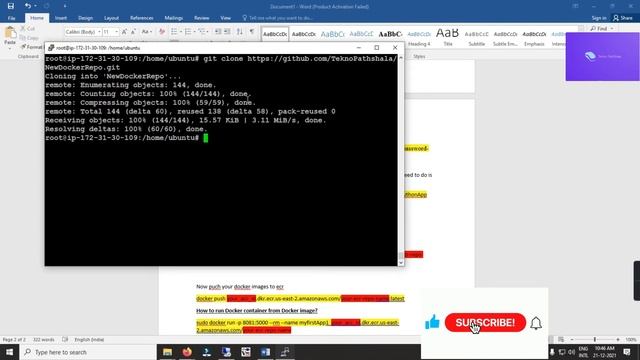 Amazon ECR | Elastic Container Registry | Run Docker image on AWS ECS | AWS ECR Tutorial in Hindi смотреть онлайн