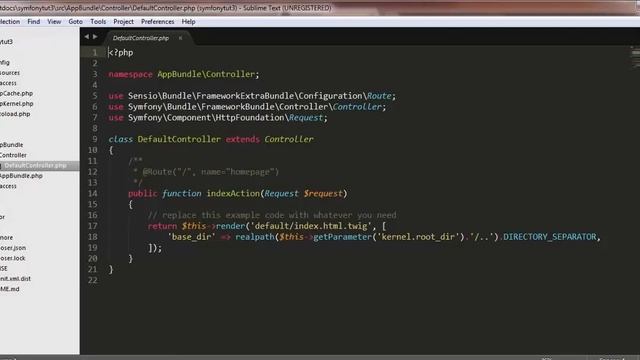 Symfony Directory Structure and Creating Controller смотреть онлайн