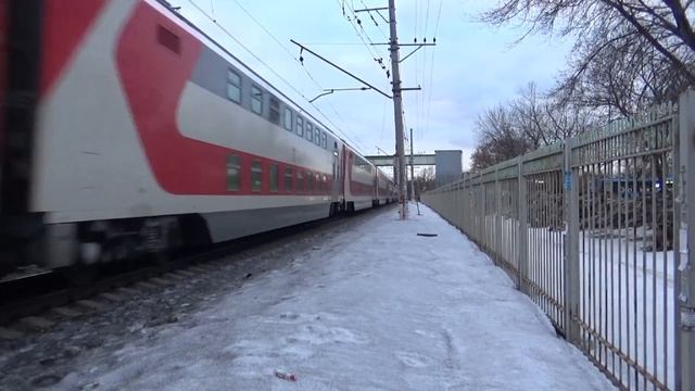 Первый рейс двухэтажного поезда №066Й Москва - Тольятти. смотреть онлайн