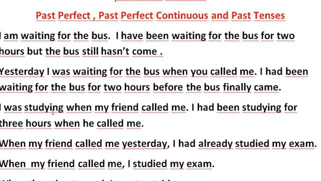 The difference between Past Perfect , Past Perfect Continuous and Past Tense смотреть онлайн