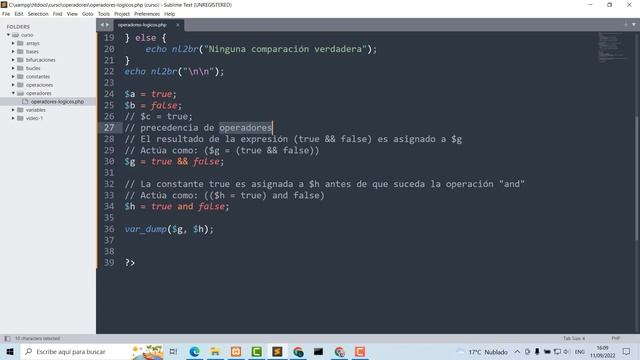 PHP 8: OPERADORES смотреть онлайн