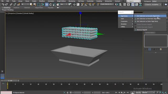 Mass Fx Rigid Body Tutorial 3Ds Max I Rigid Body Using Simulation