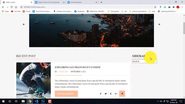 PSD to Bootstrap bangla tutorial | psd to html basic tutorial |sidebar search box design part-13 смотреть онлайн