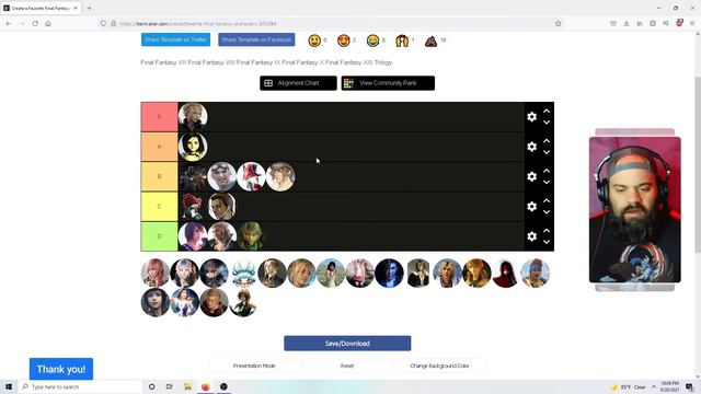 Final Fantasy Character Tier List смотреть онлайн