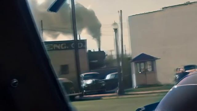 Detroit, Late 1940s In Color [60fps, Remastered] W Added Sound