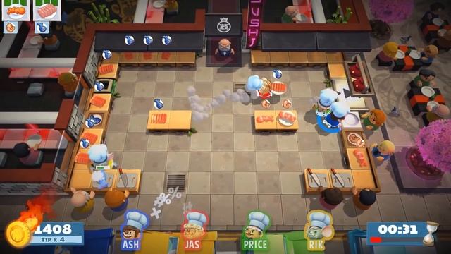 Overcooked 2 - #1 - THE UNBREAD HAVE RISEN (4 Player Gameplay) смотреть онлайн