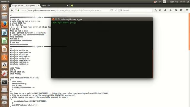 Rooting centos server with Dirty Cow смотреть онлайн