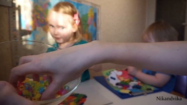 Картина из пластилина-Рыбка // Развивающее видео - лепка для детей смотреть онлайн