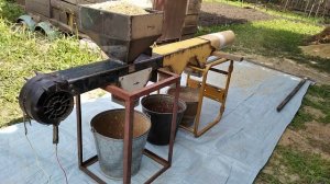 Переработка зерноотходов на самодельной сортировке