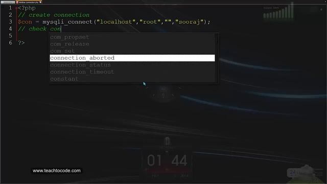 How to connect database in php смотреть онлайн