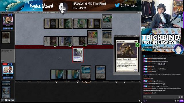 MTG LEGACY: 4 Maindeck TrickBind UG 12 Post!! Let's Stifle some fetches! смотреть онлайн