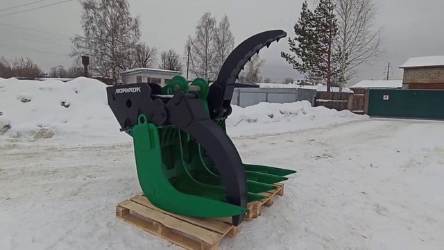 Грабли корчевательные с захватными пальцами ГЗП-1250 Леспромресурс г. Киров смотреть онлайн