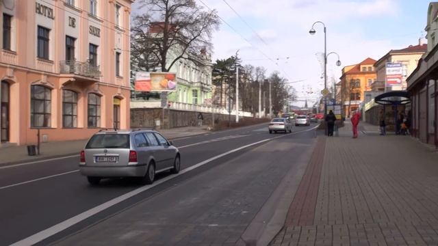 Отдых в Европе ( Чехия ) город Теплице , Масарикова улица смотреть онлайн