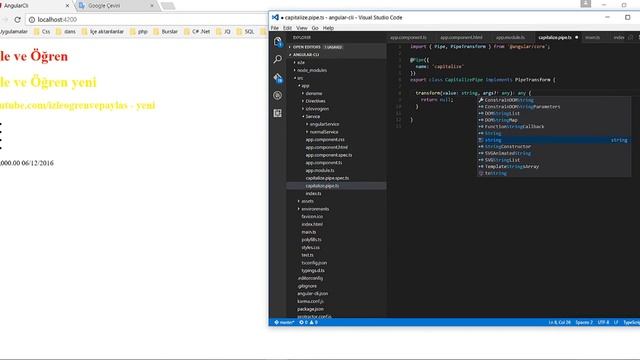 Angular 2 Dersleri | 13 Angular CLI ile Pipe Oluştrumak смотреть онлайн
