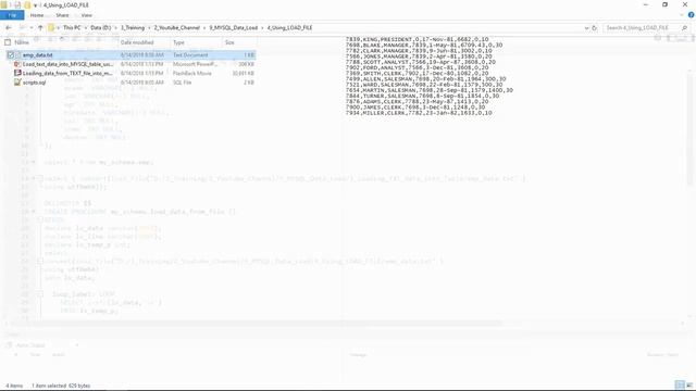 Loading data from TEXT file into mysql table using LOAD FILE смотреть онлайн
