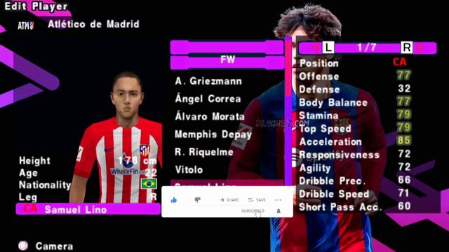 EFOOTBALL PES 2024 PPSSPP ANDROID & PC REAL FACES CAMERA PS5 NEW UPDATE TRANSFERS BEST GRAPHICS HD смотреть онлайн