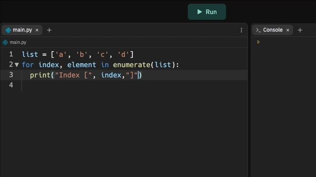 How to loop through index and element in a list in Python смотреть онлайн