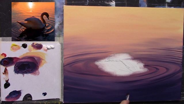 how to paint reflections in water part 1 смотреть онлайн