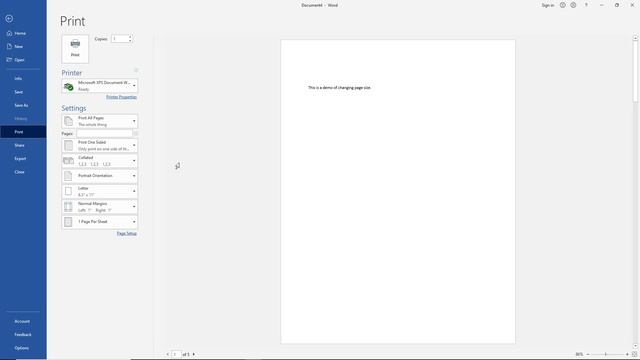 How to change the Page Size in Word 2019 смотреть онлайн