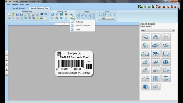 Design Barcode Stickers using EAN 13 Font смотреть онлайн